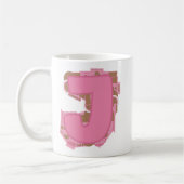 Kaffee Buchstabe J: Monogramm Initiale Kaffeetasse (Links)