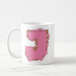 Kaffee Buchstabe J: Monogramm Initiale  Kaffeetasse