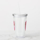 Kaffee Buchstabe K: Monogramm Initiale Acryltrinkbecher (Links)