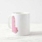 Kaffee Buchstabe L: Monogramm Anfangsbuchstabe Kaffeetasse (Vorderseite Links)