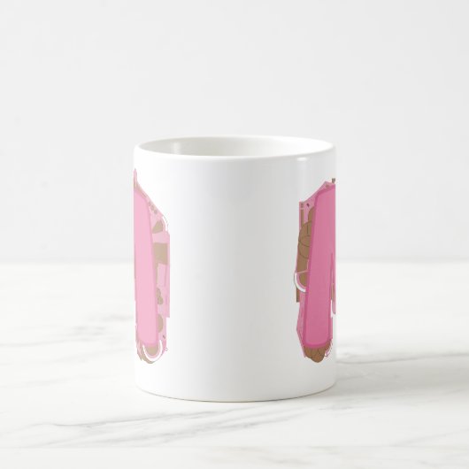Kaffee Buchstabe M: Monogramm Initial Kaffeetasse (Mittel)