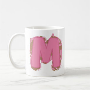 Kaffee Buchstabe M: Monogramm Initial Kaffeetasse