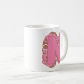 Kaffee Buchstabe N: Monogramm Anfangsbuchstabe Kaffeetasse (VorderseiteRechts)