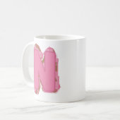 Kaffee Buchstabe N: Monogramm Anfangsbuchstabe Kaffeetasse (Vorderseite Links)