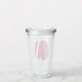 Kaffee Buchstabe N: Monogramm Initiale Acryltrinkbecher (Rückseite)