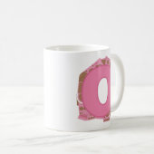 Kaffee Buchstabe O: Monogramm Initiale Kaffeetasse (VorderseiteRechts)