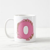 Kaffee Buchstabe O: Monogramm Initiale Kaffeetasse (Links)