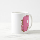 Kaffee Buchstabe P: Monogramm Initiale Kaffeetasse (VorderseiteRechts)
