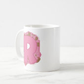 Kaffee Buchstabe R: Monogramm Anfangsbuchstabe Kaffeetasse (Vorderseite Links)