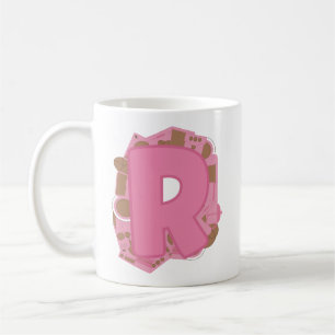Kaffee Buchstabe R: Monogramm Anfangsbuchstabe  Kaffeetasse