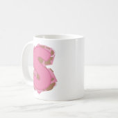 Kaffee Buchstabe S: Monogramm Anfangsbuchstabe Kaffeetasse (Vorderseite Links)