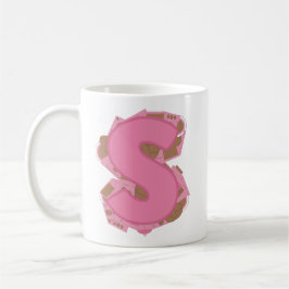Kaffee Buchstabe S: Monogramm Anfangsbuchstabe  Kaffeetasse