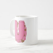 Kaffee Buchstabe U: Monogramm Anfangsbuchstabe Kaffeetasse (Vorderseite Links)