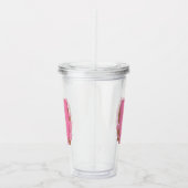 Kaffee Buchstabe U: Monogramm Initiale Acryltrinkbecher (Rechts)