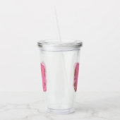 Kaffee Buchstabe W: Monogramm Anfangsbuchstabe Acryltrinkbecher (Links)