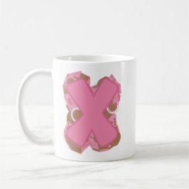 Kaffee Buchstabe X: Monogramm Anfangsbuchstabe  Kaffeetasse