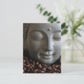 Kaffee Buddha Postkarte (Stehend Vorderseite)