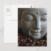 Kaffee Buddha Postkarte (Vorne/Hinten)