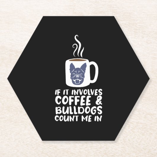 Kaffee Bulldogs Untersetzer (Vorderseite)
