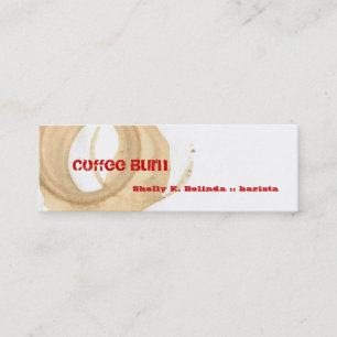 Kaffee Burn Barista Mini Visitenkarte