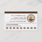 Kaffee Burst Café Loyalty Treuekarte (Rückseite)