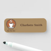 Kaffee Business beruflich Café Espresso Shop Namensschild (Beispiel)