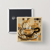 Kaffee Button (Vorne & Hinten)