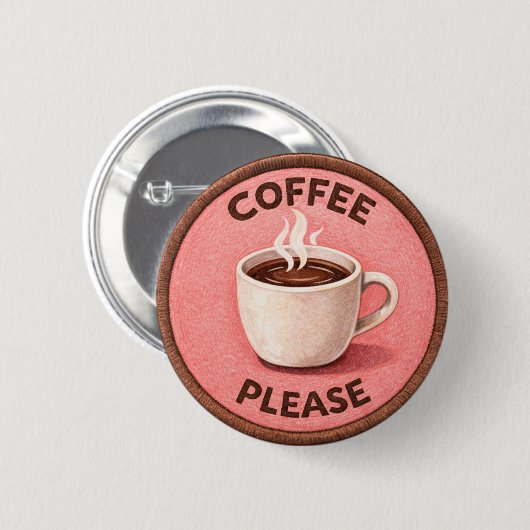 Kaffee Button (Vorne & Hinten)