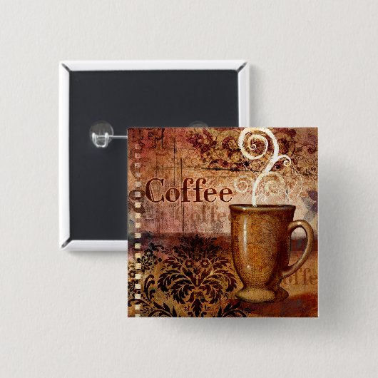 Kaffee Button (Vorne & Hinten)