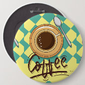 Kaffee Button (Vorne & Hinten)