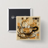 Kaffee Button (Vorne & Hinten)