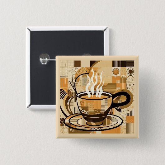 Kaffee Button (Vorne & Hinten)