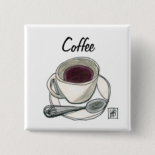 Kaffee Button (Vorderseite)