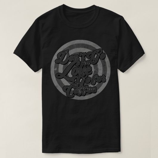 Kaffee-BW T-Shirt (Design vorne)