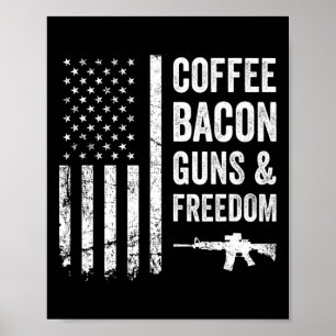 Kaffee Bycon Waffen Und Freiheit - Bbq Grill Lusti Poster