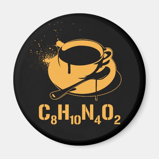 Kaffee C8H10N4O2 Magnet (Vorne)