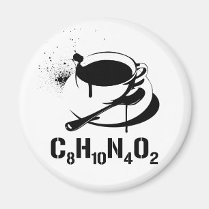 Kaffee C8H10N4O2 Magnet