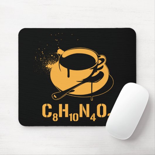 Kaffee C8H10N4O2 Mousepad (Mit Mouse)