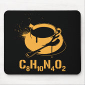 Kaffee C8H10N4O2 Mousepad (Vorne)