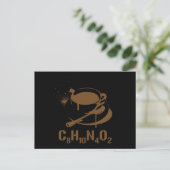 Kaffee C8H10N4O2 Postkarte (Stehend Vorderseite)