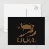 Kaffee C8H10N4O2 Postkarte (Vorne/Hinten)
