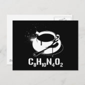 Kaffee C8H10N4O2 Postkarte (Vorne/Hinten)