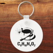 Kaffee C8H10N4O2 Schlüsselanhänger (Vorderseite)