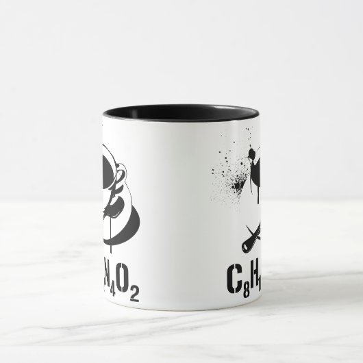 Kaffee C8H10N4O2 Tasse (Zentrum)