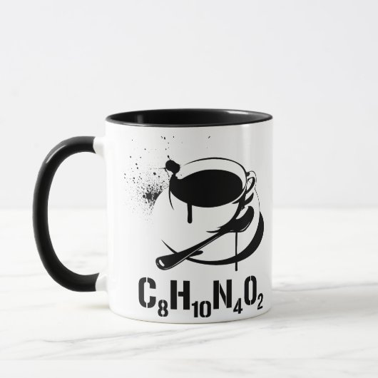 Kaffee C8H10N4O2 Tasse (Links)