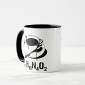 Kaffee C8H10N4O2 Tasse (Vorderseite Links)