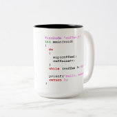 Kaffee.c Zweifarbige Tasse (VorderseiteRechts)