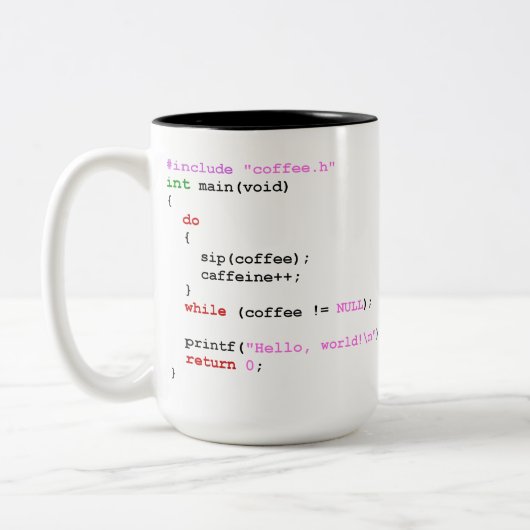 Kaffee.c Zweifarbige Tasse (Links)