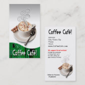 "Kaffee Café" feinschmeckerischer Kaffee, Visitenkarte (Vorne/Hinten)