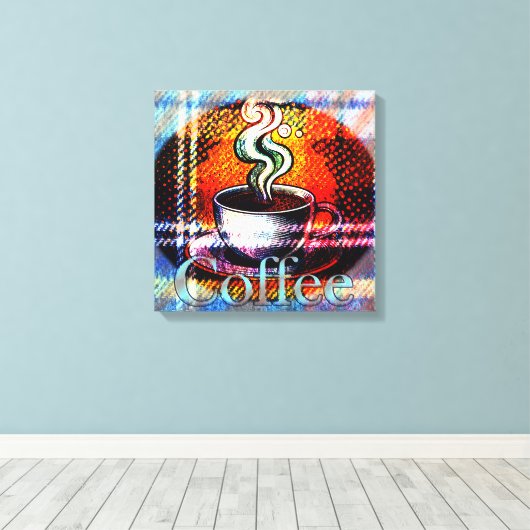 Kaffee Café Java Leinwanddruck (Insitu (Holzboden))